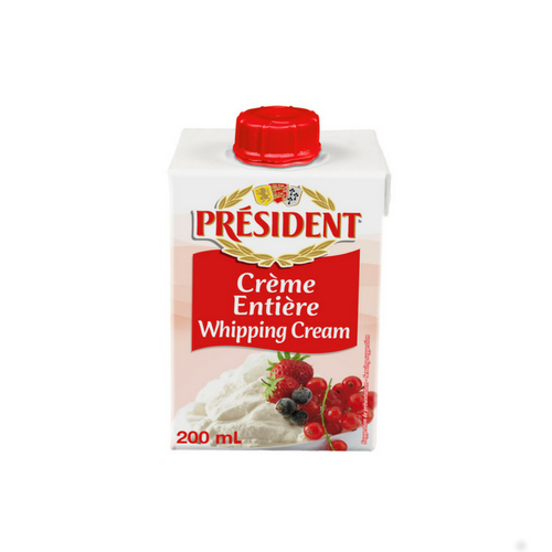 President UHT Whipping cream 20cl Fred's